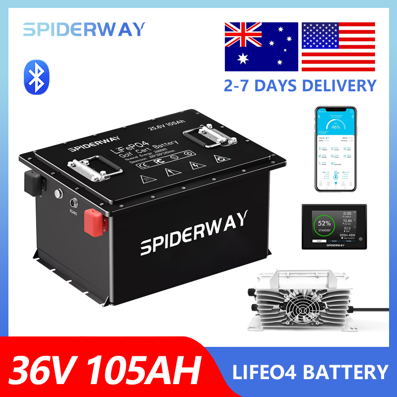 36V 105Ah Golf Cart LiFePO4 Li - Fish Finder Charger 评论和价格
