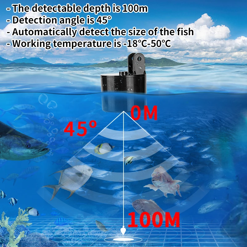 Alarm 100M Portable Sonar Fish - Fish Finder Cable 评论和价格
