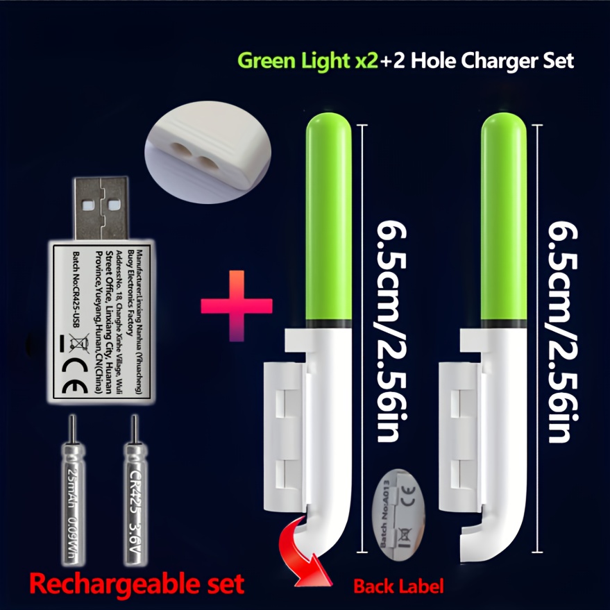 Fishing 5-Piece Set (2 Rod Tip - Fish Finder Charger 评论和价格