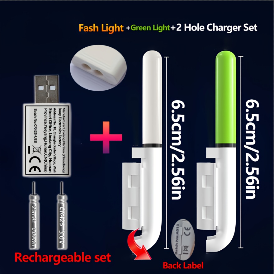 Fishing 5-Piece Set (2 Rod Tip - Fish Finder Charger 评论和价格