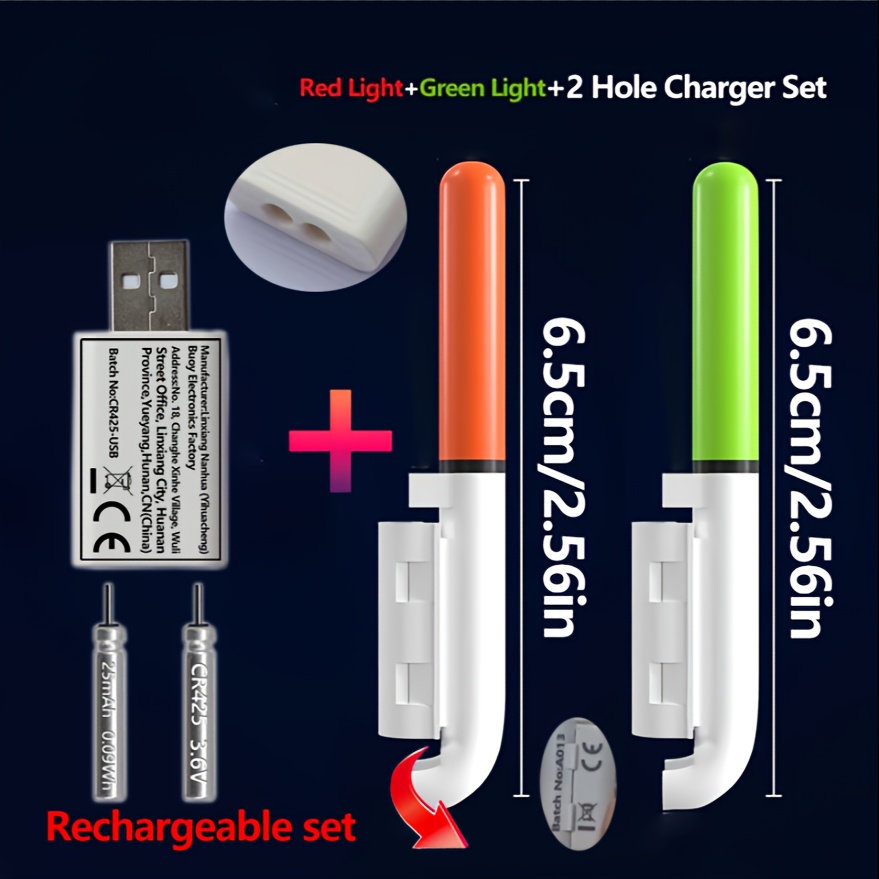 Fishing 5-Piece Set (2 Rod Tip - Fish Finder Charger 评论和价格