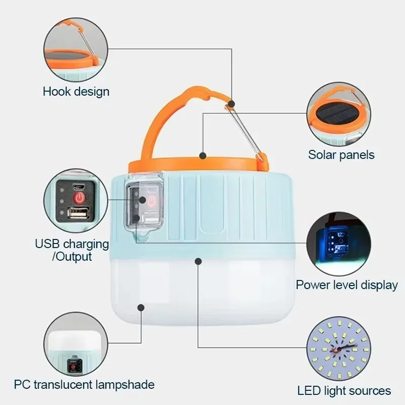 Solar Camping Lantern Recharge - Fishing Light 评论和价格