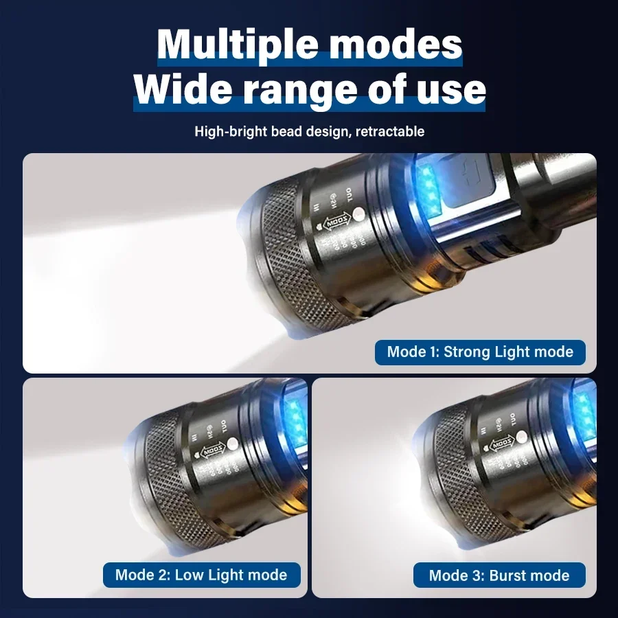 High Power LED Flashlight,USB  - Fishing Light 评论和价格