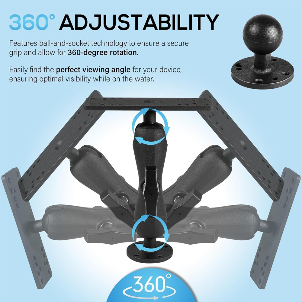Aluminum Fish Finder Mount wit - Fish Finder Mount 评论和价格
