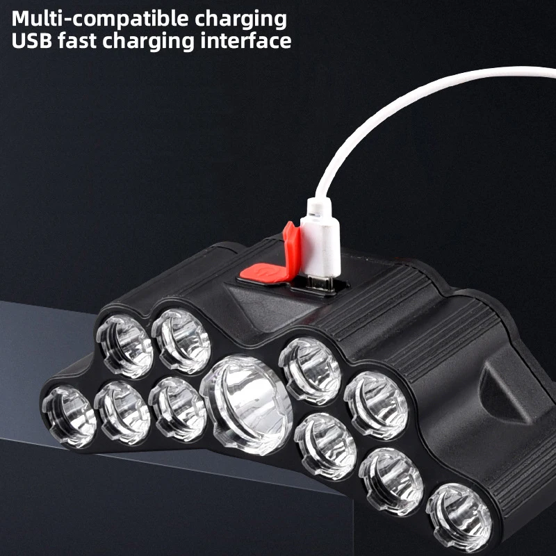 11 LED Headlamp Strong Light H - Fish Finder Battery 评论和价格