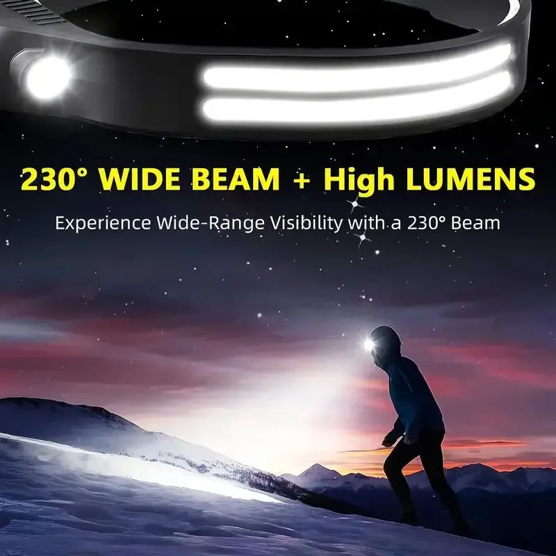 LED Sensor Headlamp Built-in B - Fish Finder Battery 评论和价格