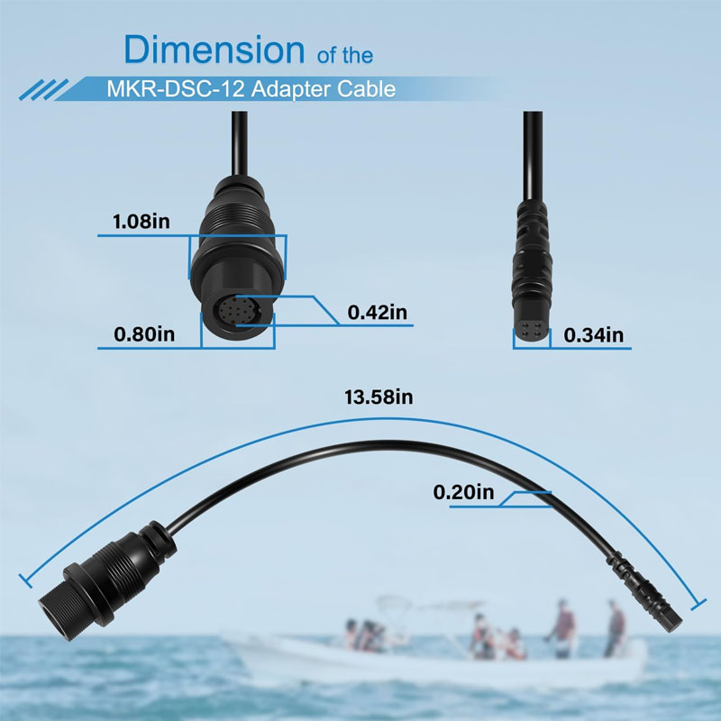 1852081 MKR-DSC-12  4-Pin Fish - Fish Finder Cable 评论和价格