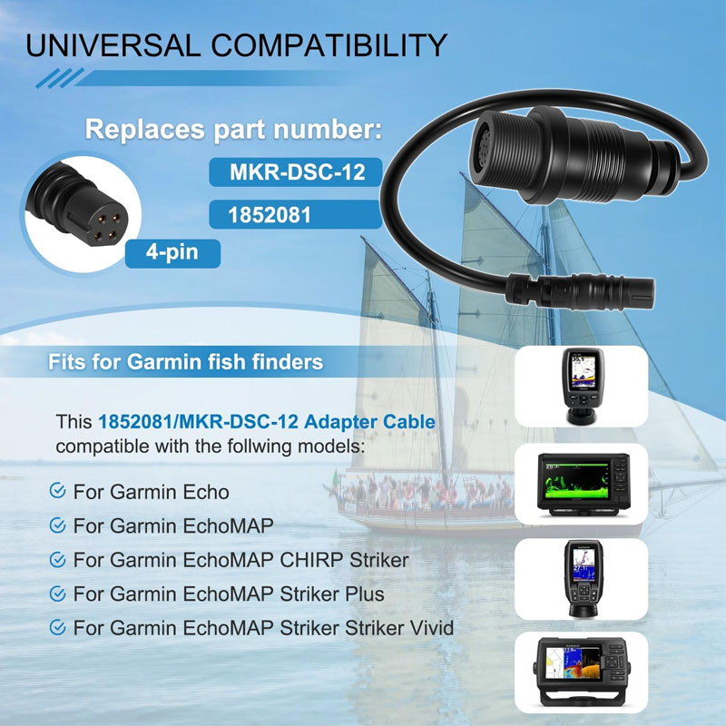 1852081 MKR-DSC-12  4-Pin Fish - Fish Finder Cable 评论和价格