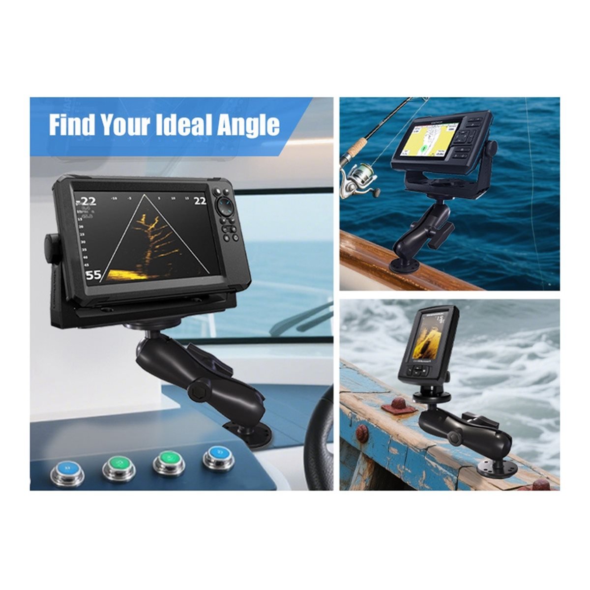 X08A Aluminum Fishfinder Mount - Fish Finder Mount 评论和价格