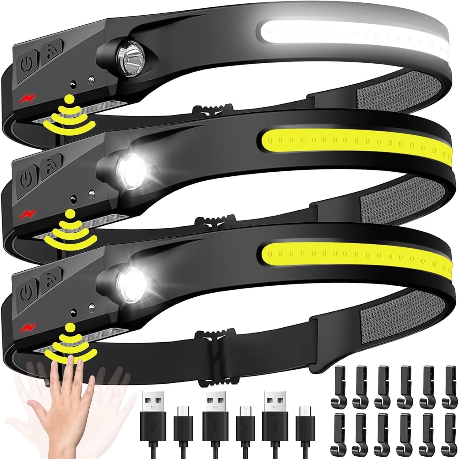 Sensor Headlamp LED Head Flash - Fish Finder Battery 评论和价格