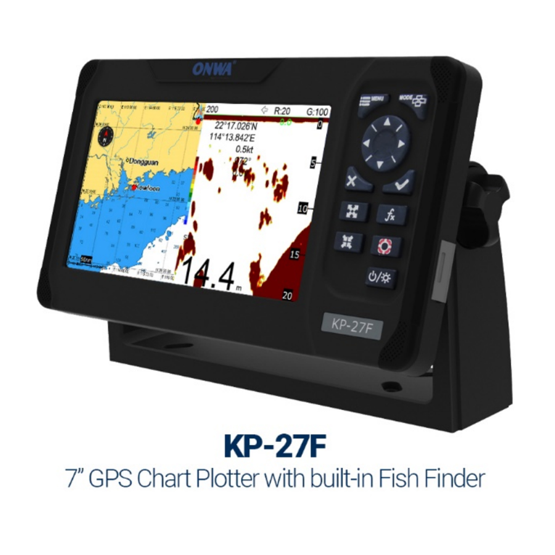ONWA KP-27F 7-inch Marine GPS  - Fish Finder Transducer 评论和价格
