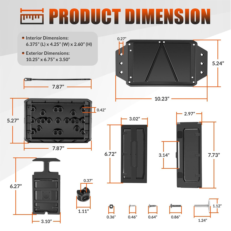 Track Mounted Battery Box for  - Fish Finder Transducer 评论和价格