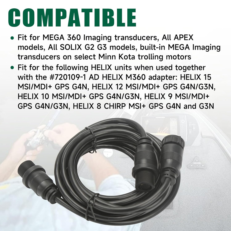 Fish Finders Adapter Cable 14  - Fish Finder Transducer 评论和价格