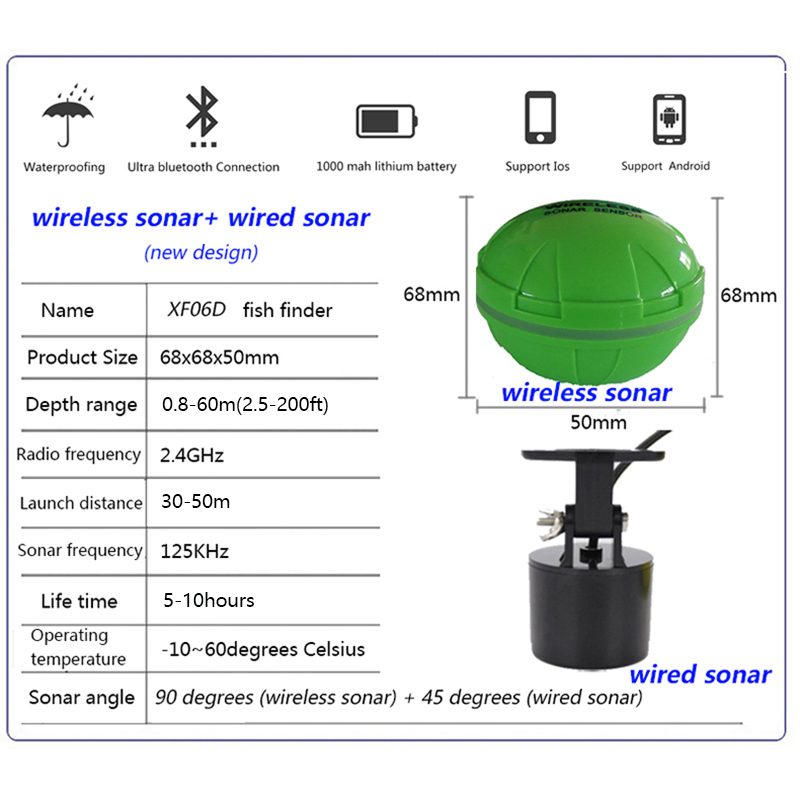 Portable Bluetooth Wireless So - Fish Finder Portable 评论和价格